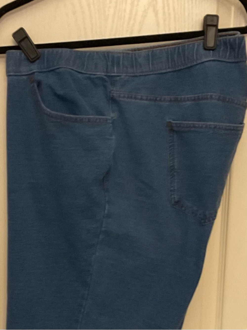 Catherines Medium Blue Knit-Jean Pull-On Pants 3X 26/28W